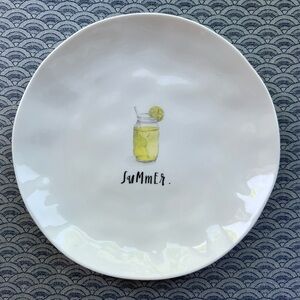 Rae Dunn by Magenta-Artisan Collection Summer BBQ Melamine Plates Set of 4